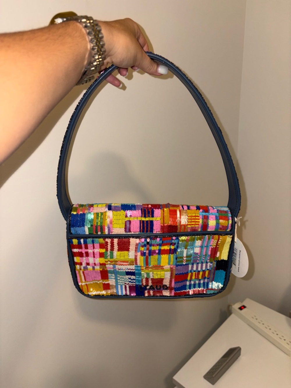 STAUD Tommy Beaded Bag - Multicolor - Picture 3 of 8